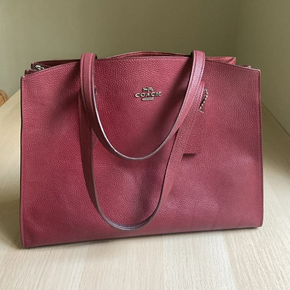 Coach Red Leather Satchel